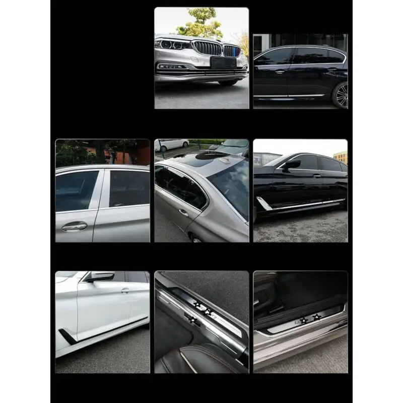 Автомобильный декоративный бампер на заднее стекло хром украшение для