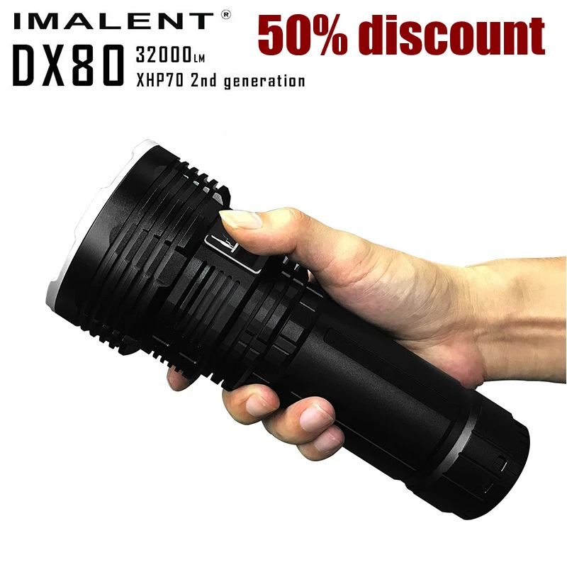 IMALENT DX80 поисковый фонарик 8 * CREE XHP70 светодиодный максимальный Дальний свет 806