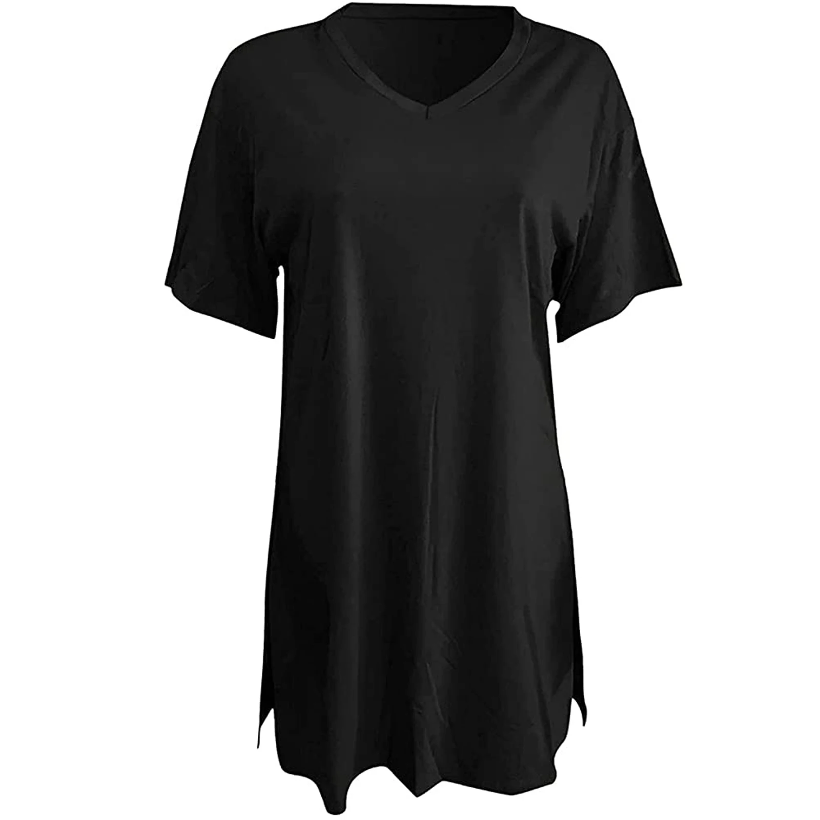 

Женская модель, однотонные топы и шорты с круглым вырезом, цвета хаки/черный/серый