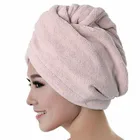 Женское быстросохнущее банное полотенце из микрофибры, шапки для обертывания волос, тюрбан, головной убор, шапка для душа, инструменты для сушки волос, банное полотенце для салона