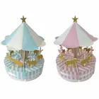 Коробка конфет в виде карусели, практичное романтическое украшение для свадьбы, дня рождения, подарки для гостей, украшение для вечеринки, новинка и красота