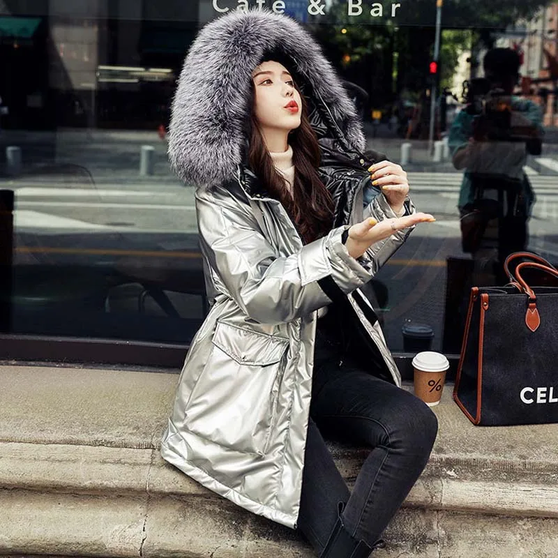 Женское пальто женский зимний пуховик Паркер с капюшоном новинка 2022 модная