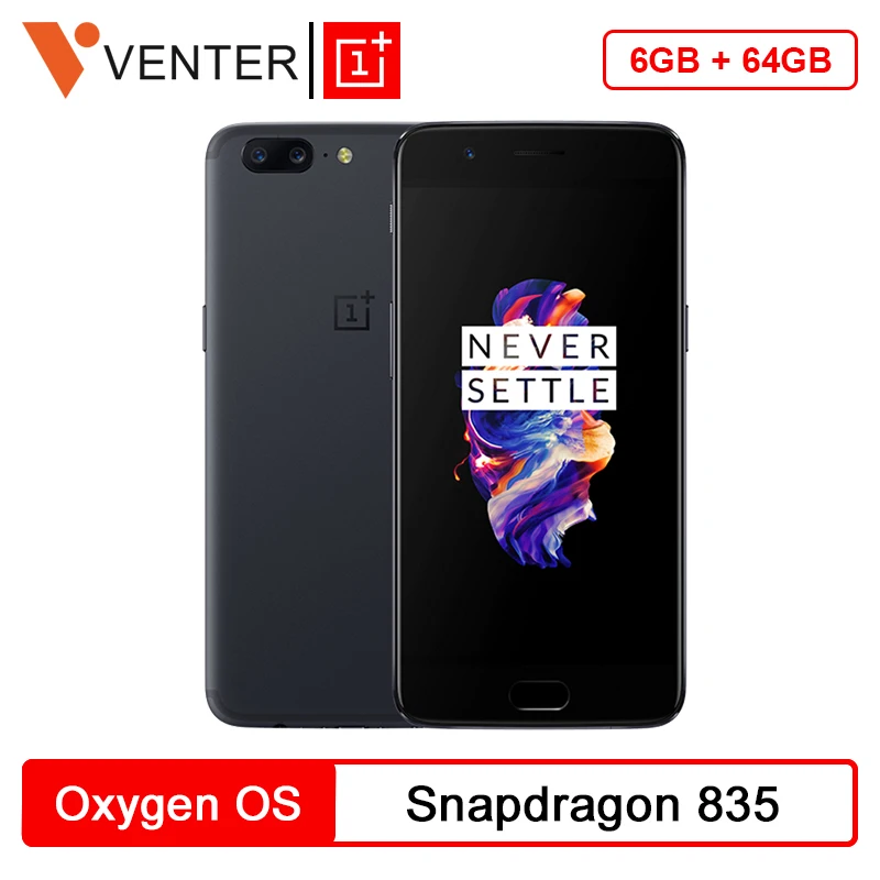 Oneplus 5 смартфон с дюймовым дисплеем восьмиядерным процессором Snapdragon 835 ОЗУ 6 ГБ ПЗУ