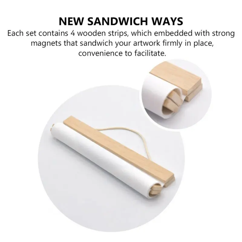 21-60 см современная Магнитная деревянная фоторамка маленький большой размер