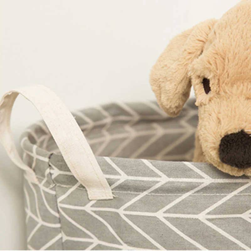 Складная корзина для белья с мультяшным рисунком 1 шт. органайзер хранения одежды