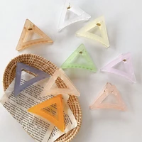 2021 triangle claw clip for women tough plastic hair claw large size hair clamps claw clip crab hair accessories matte barrettes