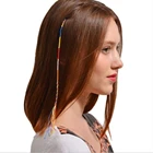 Женская богемная винтажная резинка для волос ручной работы в этническом стиле из хлопка, аксессуары для волос для девушек