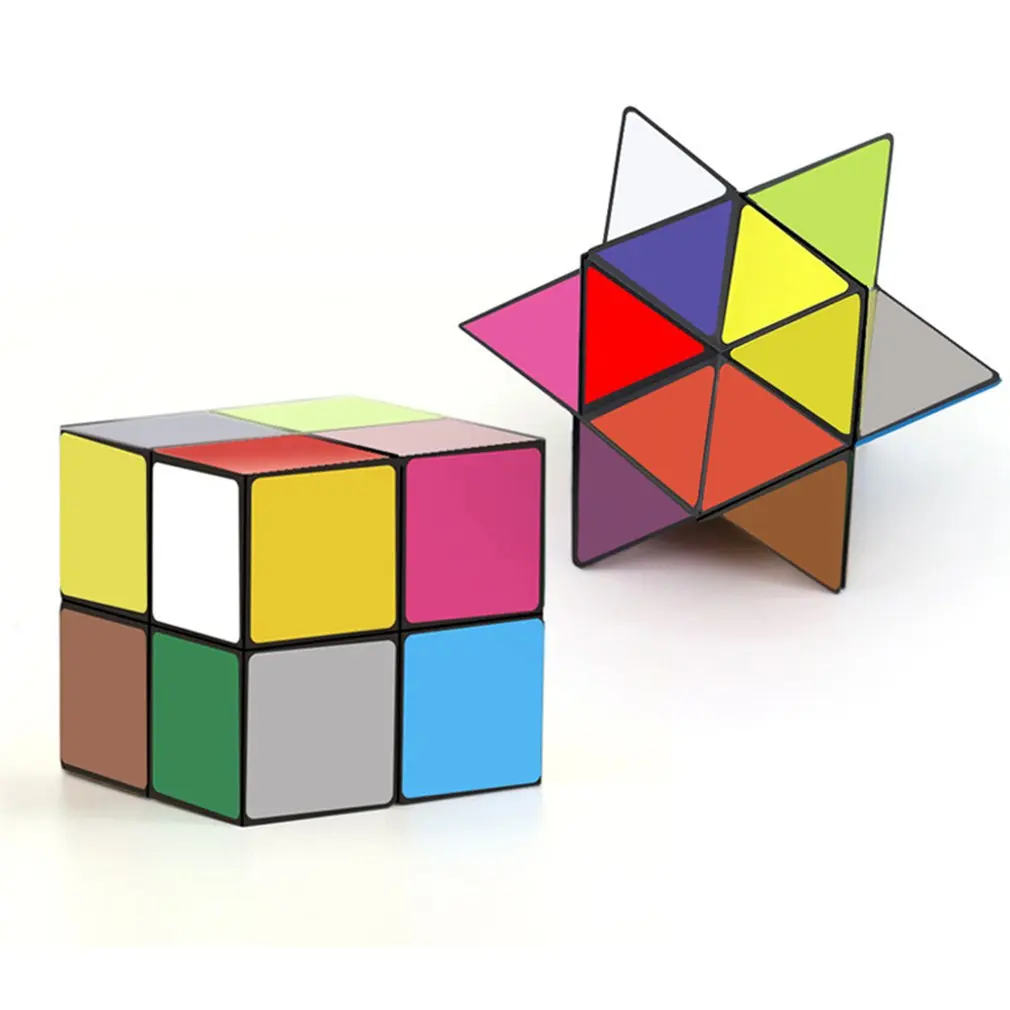 

2 In 1 Folding Magic Cube Puzzle Decompression Magic Cube Toy Kids Toy Children's Educational Toys Gifts