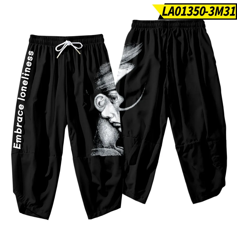 Мужская свободная повседневная куртка модная черная уличная одежда с принтом