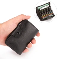 credit wallet men bag leather business card fashion multi purpose buckle business casual mens leather wallet