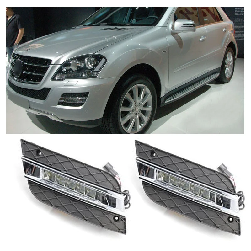 2 шт 12V светодиодный для Mercedes Benz ML350 W164 ML300 ML320 2010 2011 DRL Габаритные огни дневного