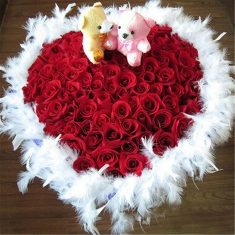 5 шт. 2 м Рождественская елка белое перо боа для дома вечерние лента гирлянда Декор