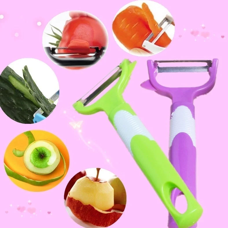 

Random color Kitchen Multifunctional Peeler For Vegetables And Fruits Planer 360 Degree Rotating Peeler Grater Slicer Tools