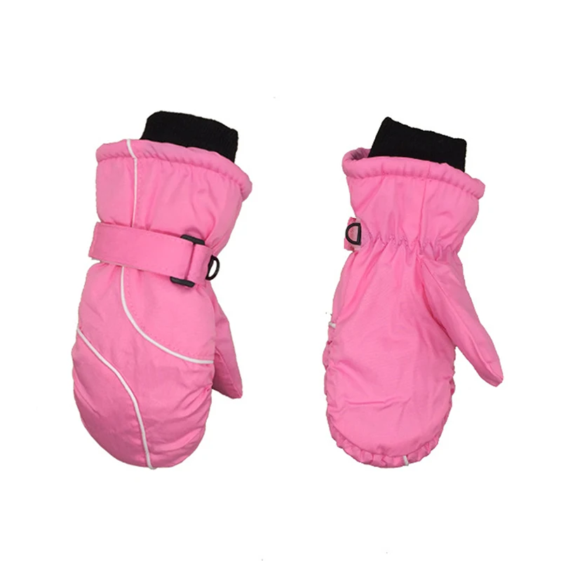 

1Pair New Fashion Children Kids Winter Snow Warm Gloves Boys Girls Warm Cotton Non-slip Design Safe For Outdoor Use 20cm Gloves