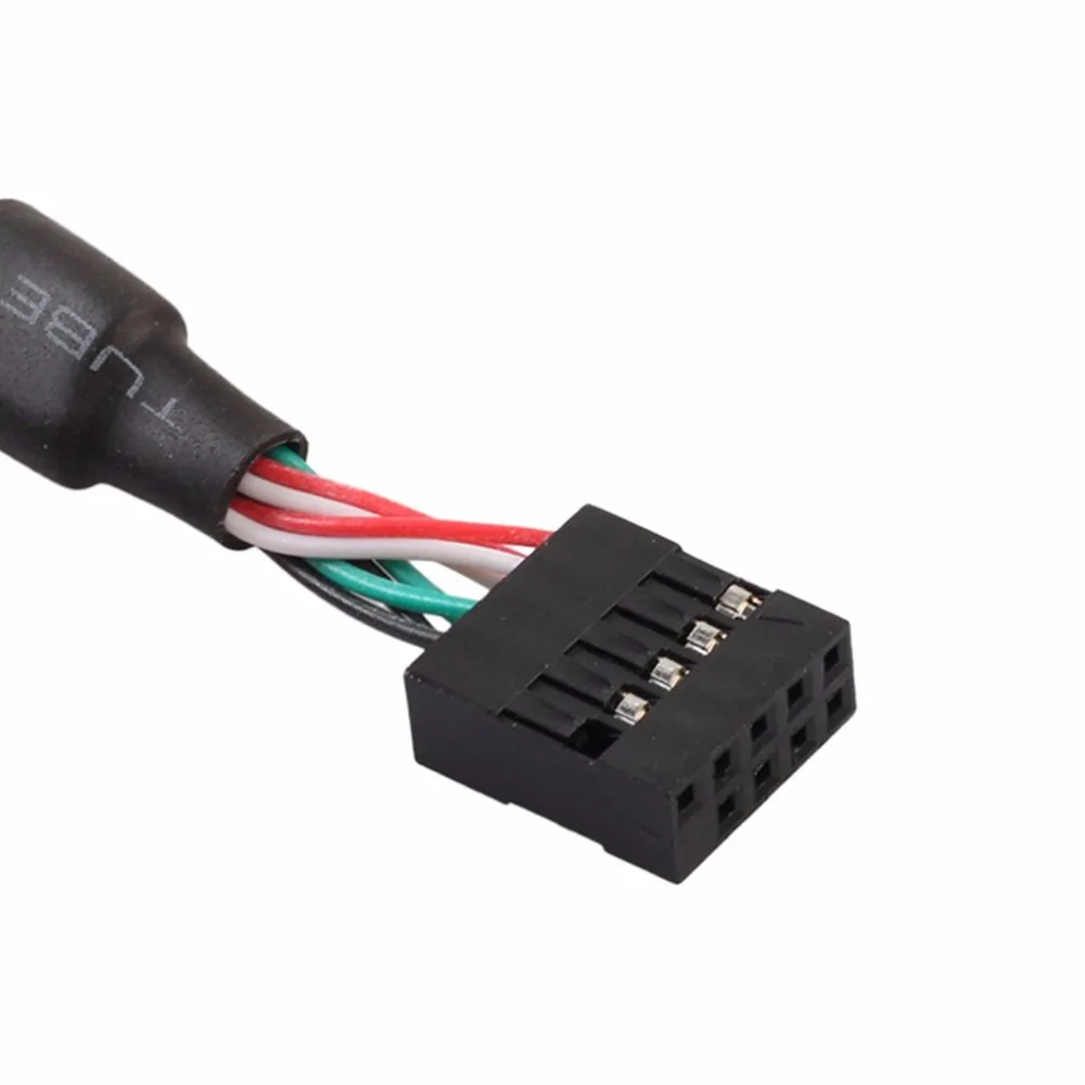 9Pin к USB Женский Baffle Bit Line Dual 2 0 женские порты винтовой замок кабель для монтажа на
