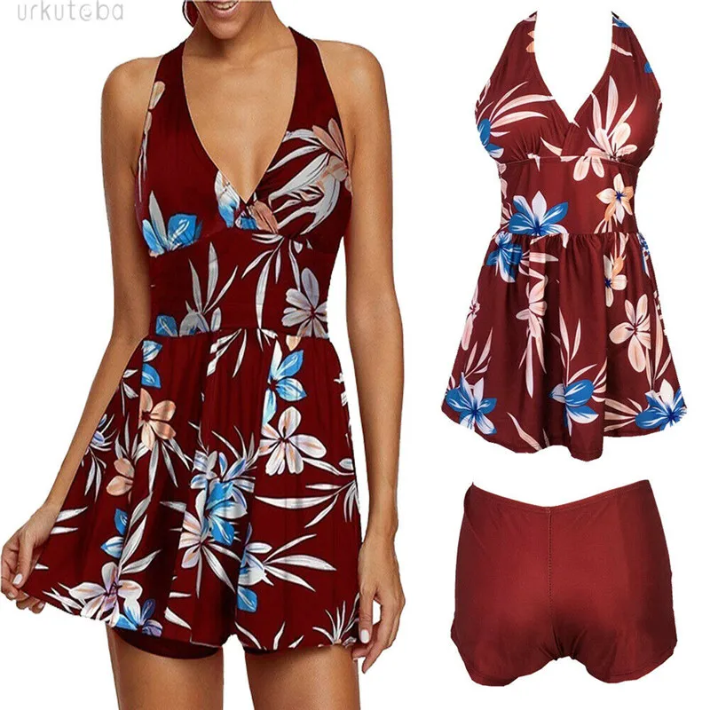 2020 летнее женское сексуальное цельное платье с принтом купальная одежда Пуш-Ап