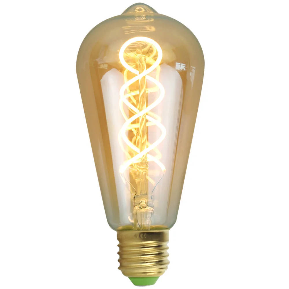 Марочные шарики edison затемнения светодиодный светильник спираль 220V 4W украшения