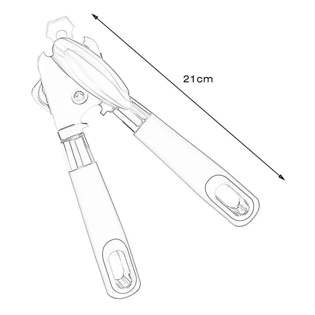 

1PC Multifunctional Stainless Steel Manual Can Opener Effortless Beer Grip Cans Bottel Opener Household Kitchen Tools