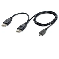 supply black white 0 6m usb 2 0 mobile hard disk cable cable dual usb a male to micro mini usb a b c male with power supply