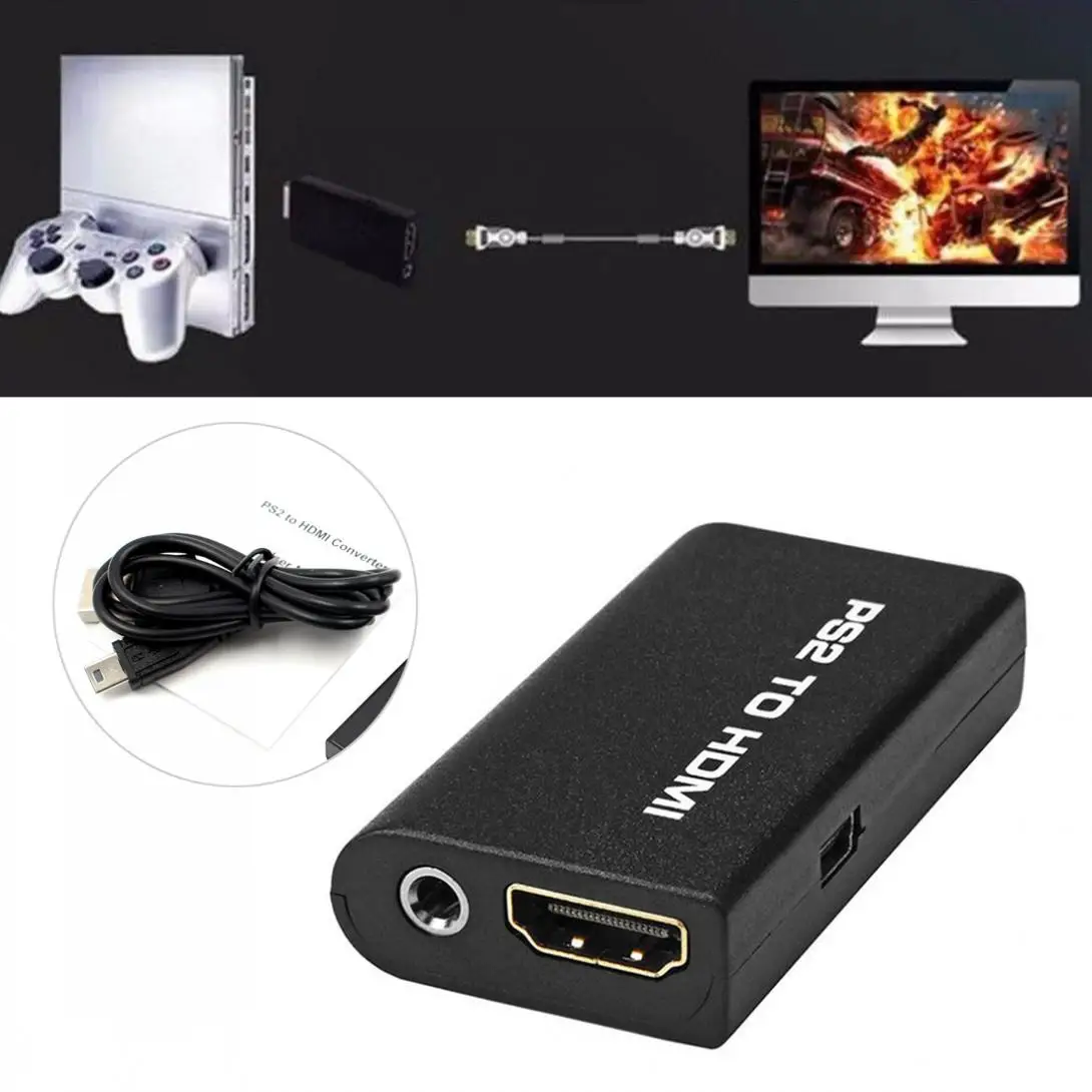 

PS2 to HDMI Audio Video AV Adapter Converter w/3.5mm Audio Output for HDTV