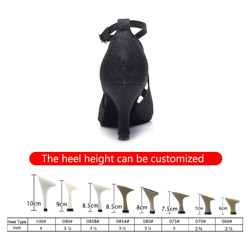 Танцевальная обувь Женская для латинских и серебряных бальных танцев Золотистая