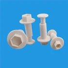 4 шт. Шестигранная Пластиковая форма для торта нож для шоколадного печенья инструменты для украшения помады R7RC