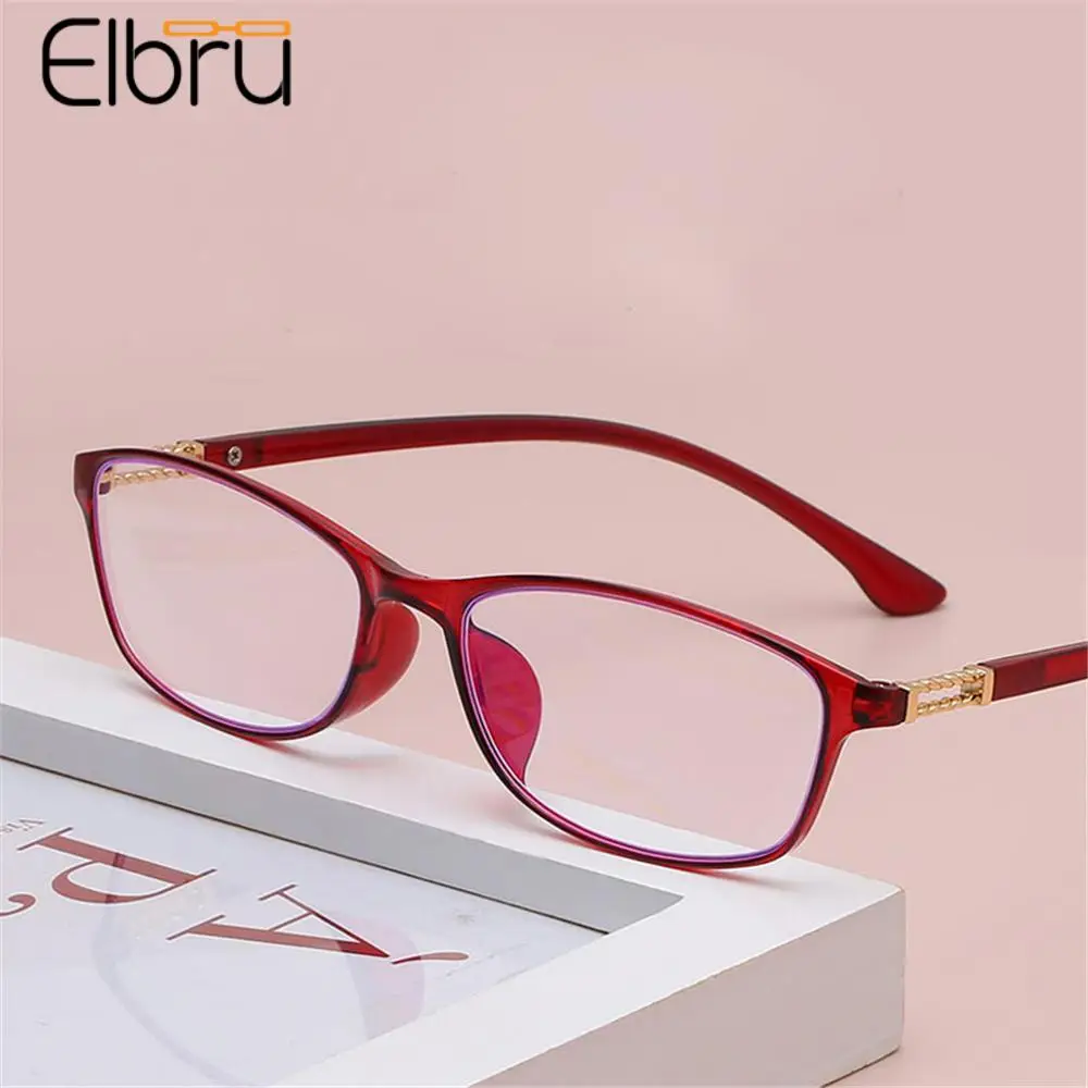 

Elbru Anti Blue Light Reading Glasses Ultralight Women Presbyopic Reading Eyewear Hyperopia Eyeglasses Diopters+1.0 to+4.0 Очки