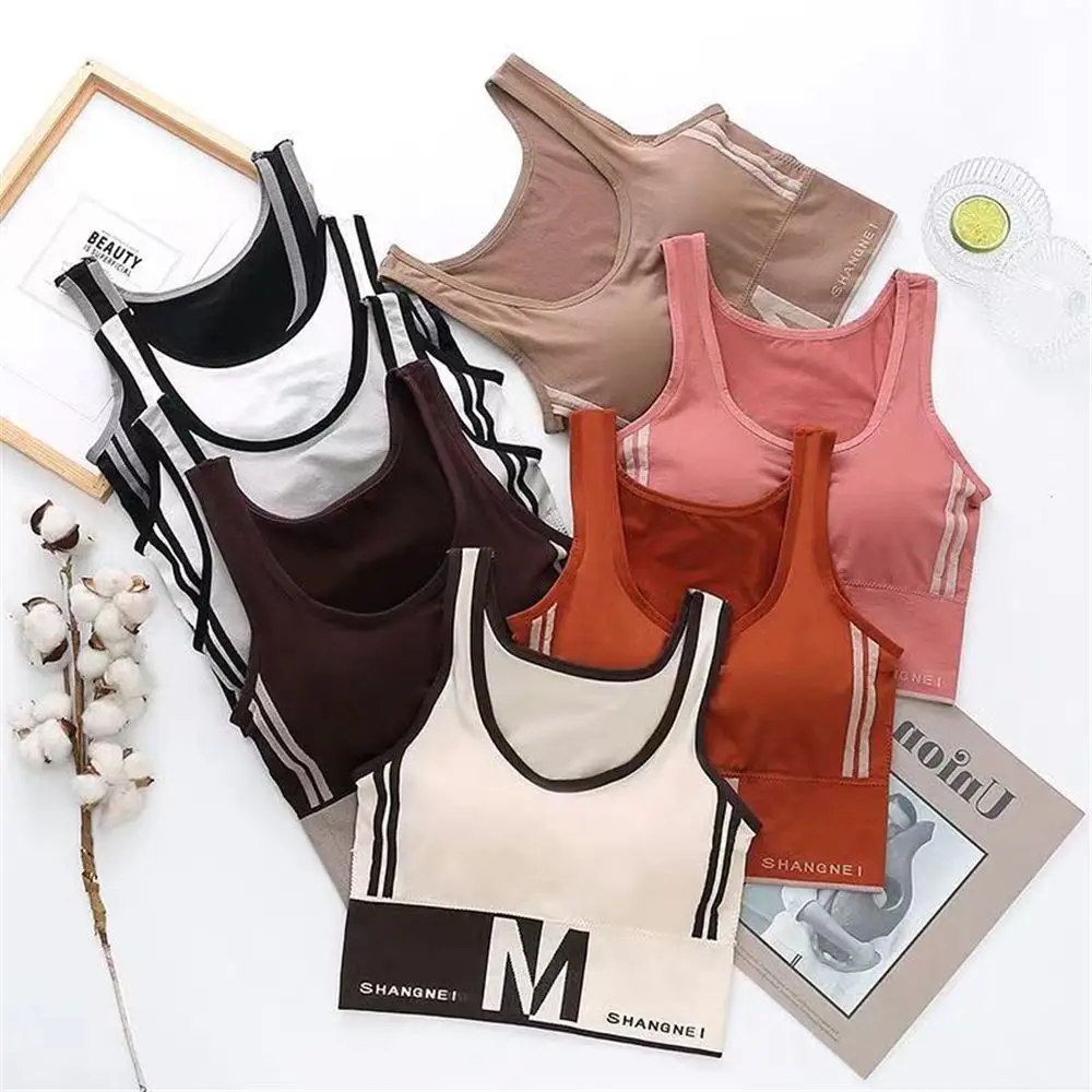 

Sexy Sports Tops Gym Wear Outer Wear Underwear Letter Sports Bra Top Fitness Running Yoga Bra Underwear