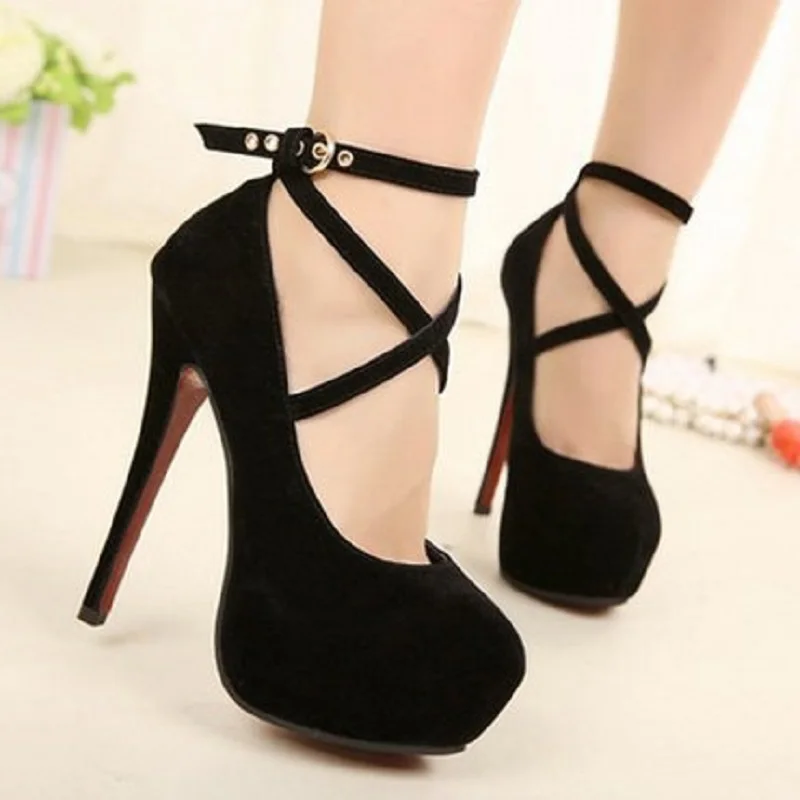 Женские туфли на очень высоком каблуке модные водонепроницаемые Туфли шпильки с