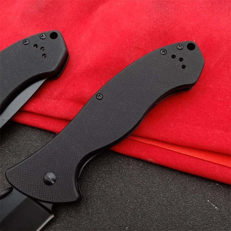 Складной нож Ker 6045BLK с креплением на пояс, удобный для путешествий, кемпинга, походов и выживания, практичный многофункциональный нож для фруктов и ежедневного ношения.