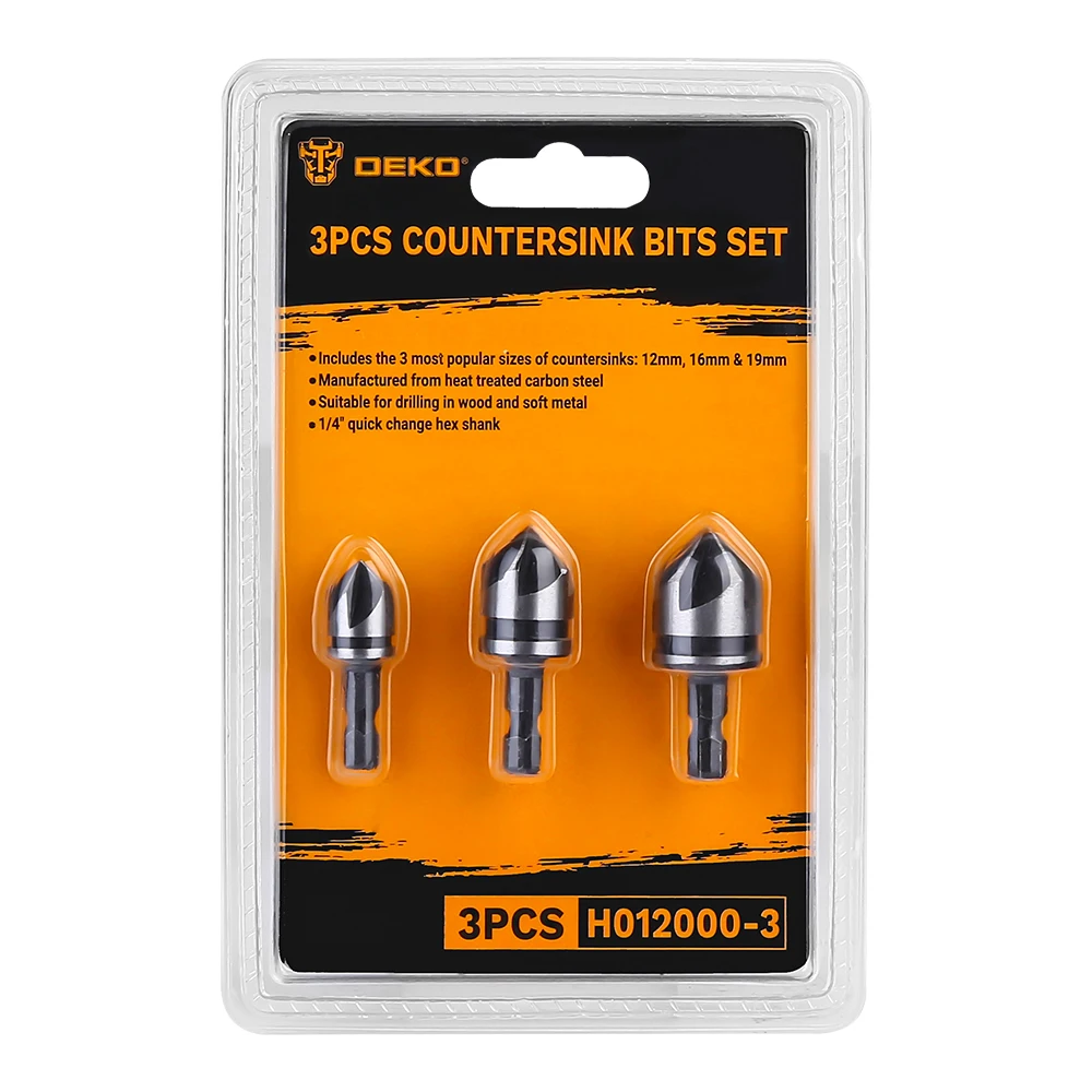 3 шт. 12-16-19 мм Шестигранная Зенковка для дерева металла Быстросменные сверла