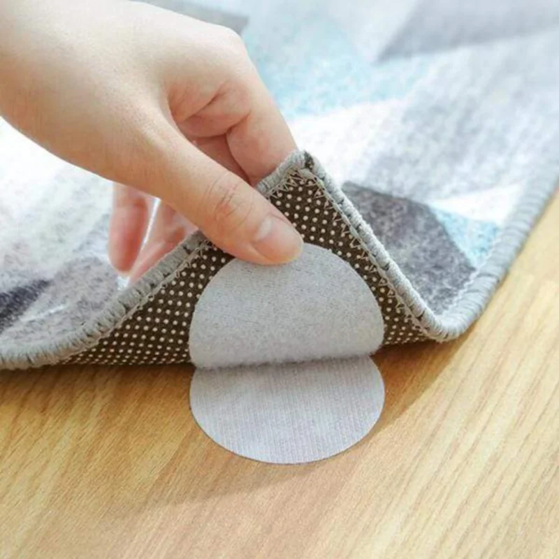 

10Pair Strong Self Adhesive Fastener Dots Velcros Double Sided Non Slip Fixing Sticker Adhesive Tape Rug Stopper Anti Slip Mat