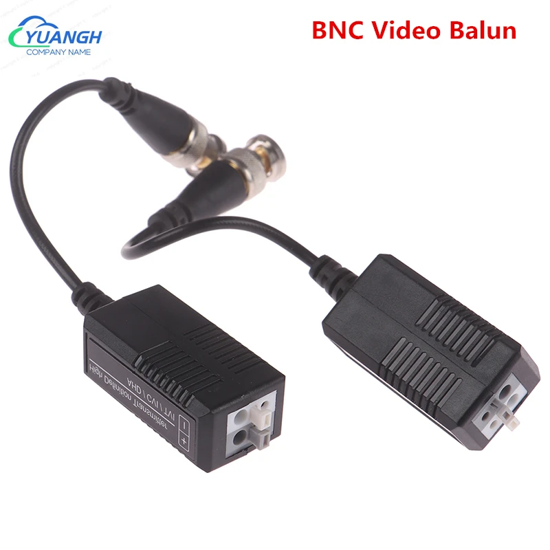 

CCTV BNC Video Balun CCTV HD Passive Twisted Pair Transceivers Adapter Transmitter For 2MP AHD CVI TVI Security Camera