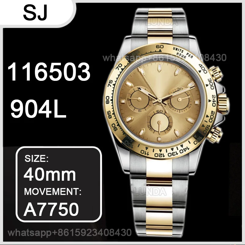 

Men's Automatic Mechanical Watch Daytona 116500 Noob 904L Stainless Steel 7750 Movement 1:1 Best Version Chronograph replica