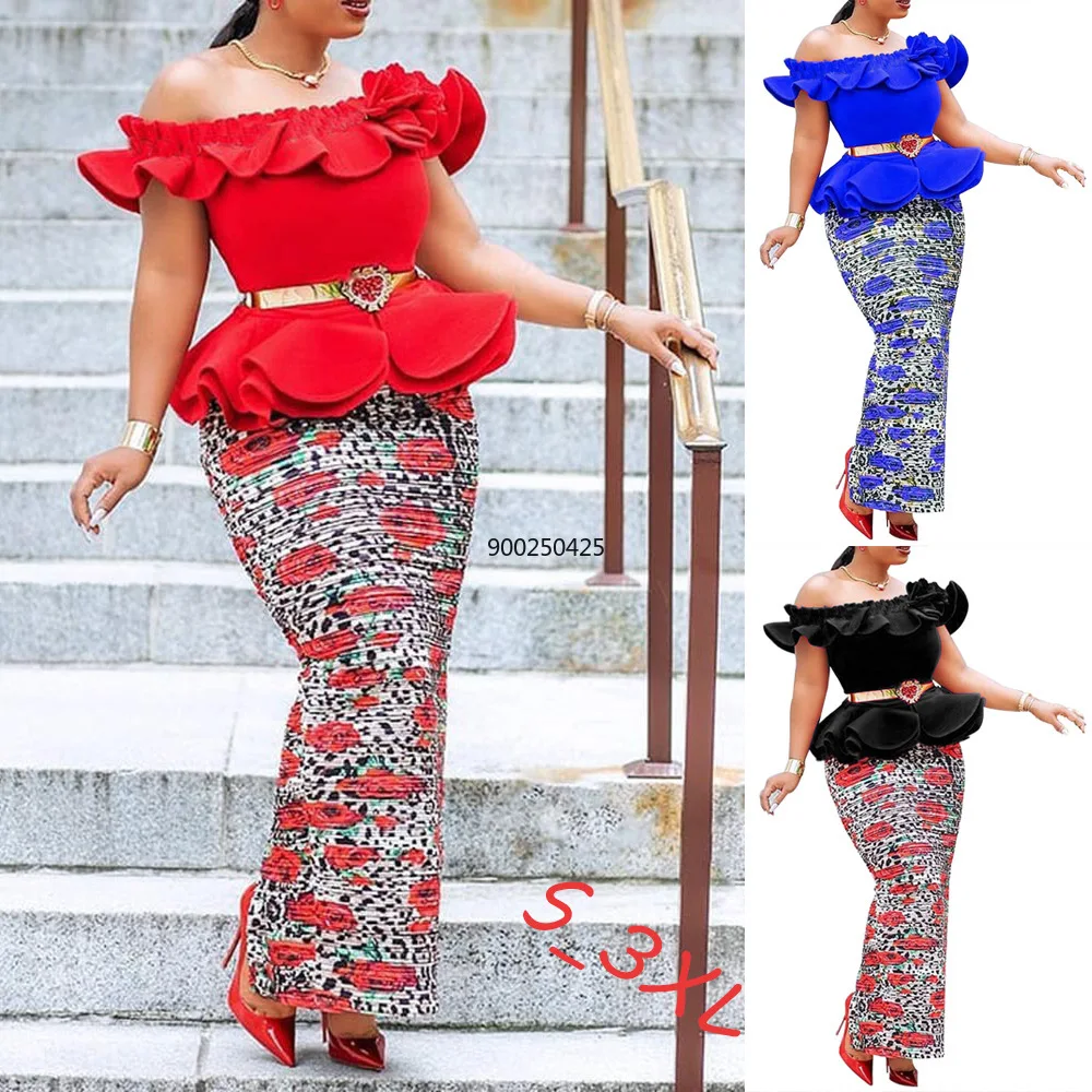 Африканские платья для женщин весна осень 2021 Африканское женское длинное платье