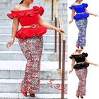 Африканские платья для женщин, весна-осень 2021, Африканское женское длинное платье с принтом, африканская одежда