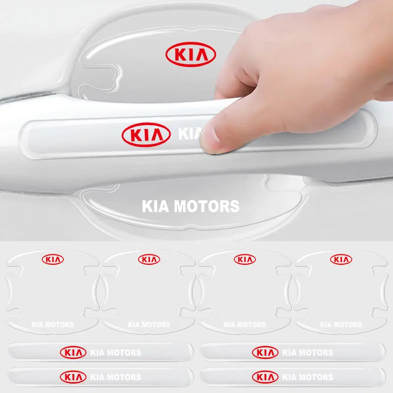

Car Door Handle Bowl Scratch Protective Stickers For Kia Sportage Cerato Optima K5 Rio Carens Rondo Ceed Picanto k2 Sorento K3