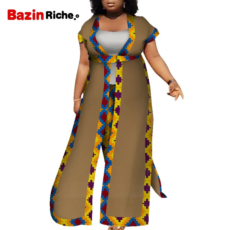 Костюм женский из 2 предметов в африканском стиле Модный комплект 2021 жилет +