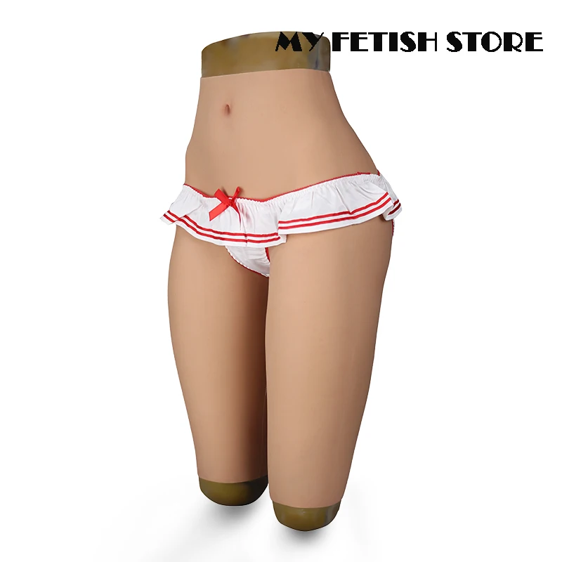 6th Generation Cosplay Silicone Underwear S Size Pants To Knee With Fake Vagina For Crossdresser Male To Female Tranvestismo