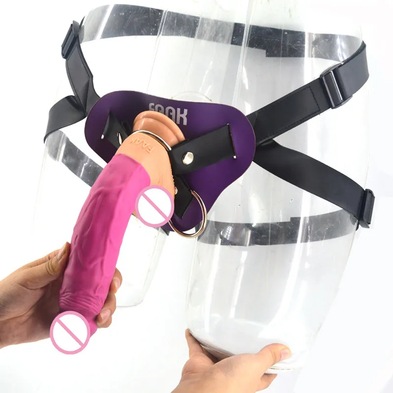 FAAK фаллоимитатор кожаные штаны пенис Анальная пробка Мужской корень женский lala