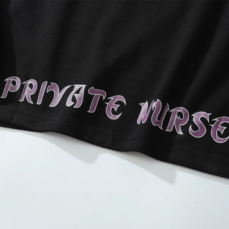 

Sweatshirt Men Cartoon Comics Cool Letter Printed Japanese Pullover Men Casual Loose Harajuku College Style Streetwear