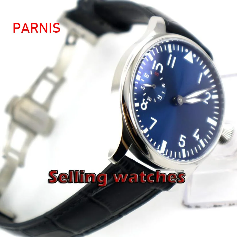 Мужские часы с бабочкой и синим циферблатом 44 мм 6497|Мужские механические часы| |