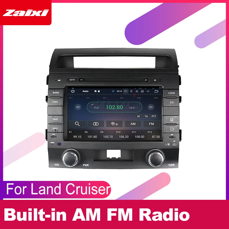 Автомагнитола ZaiXi для Toyota Land Cruiser 2008 ~ 2012 мультимедийная система на Android