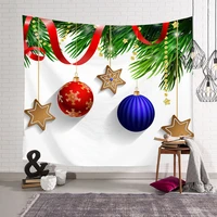 merry christmas pattern square blanket tapestry 3d printed tapestrying rectangular home decor wall hanging style 3