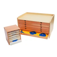 geometric cabinet montessori toys sensorial materials for visual sense stimulation preschool early educational equipment
