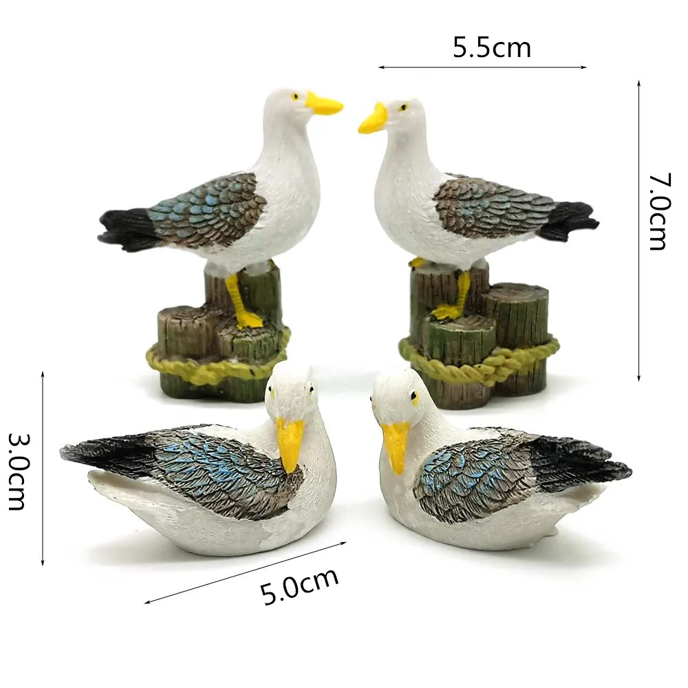 2 шт. миниатюрная подставка в виде морской птицы|crafts accessories|craft carvingcraft supplies music boxes |