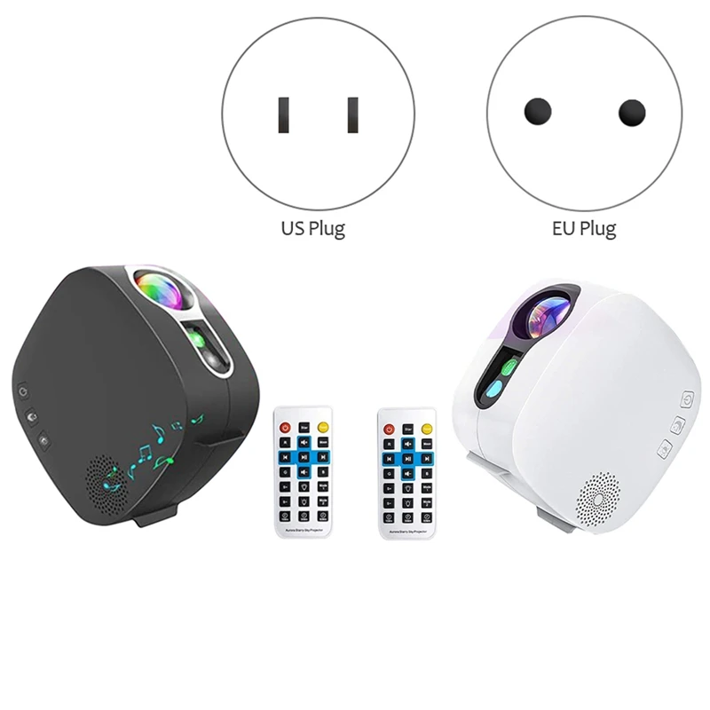 

Проектор звездный с дистанционным управлением, ночной Светильник Звездная Луна с музыкальным динамиком Bluetooth, для украшения дома