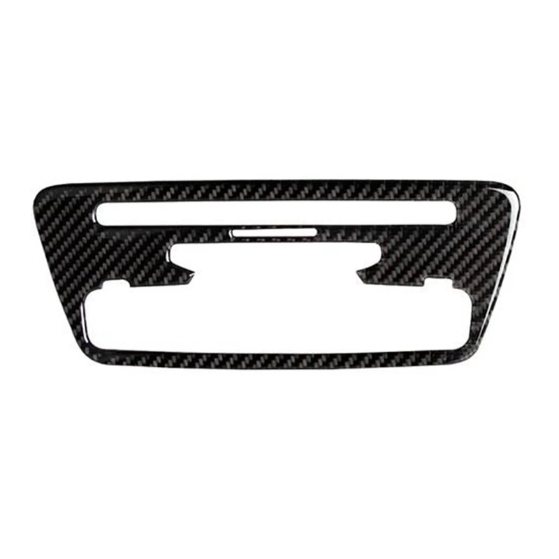 

Carbon Fiber for Q3 2013-2018 Center Console Air Conditioner CD Frame Multimedia Knob Sticker Cover Trim Accessories