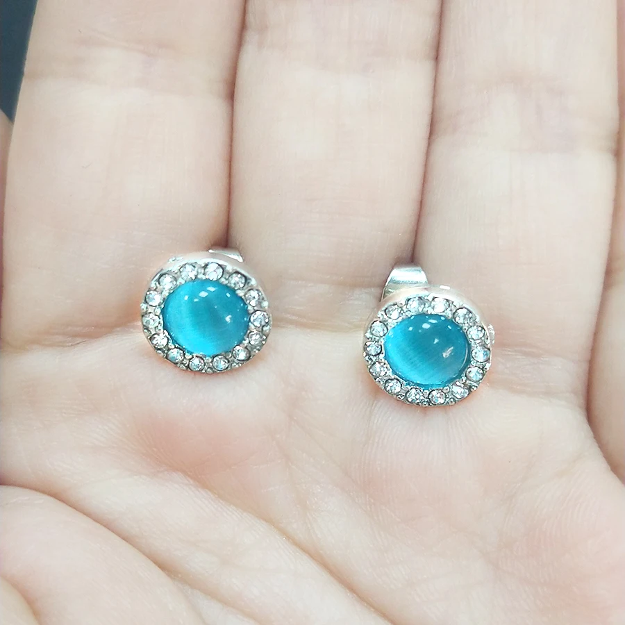 Женские круглые серьги-гвоздики с крыльями бабочки | Украшения и аксессуары