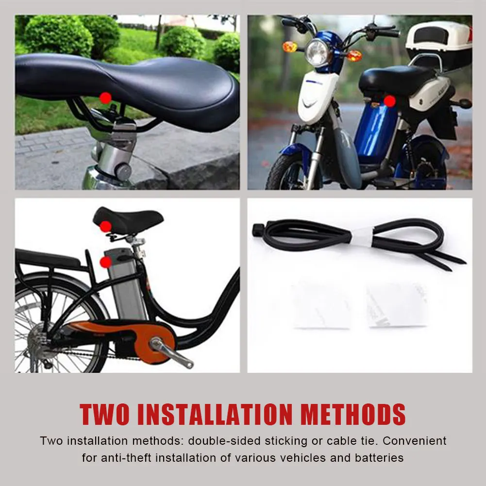 

Wireless Remote Control Vibration Alarm Free Installation Bicycle Electric Car Motorcycle Home Vibration Anti-Theft Alarm